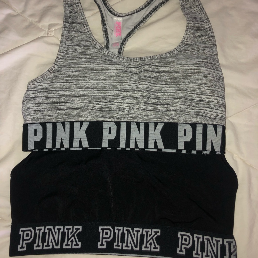 Set of PINK sports bras!